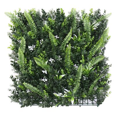 China Easily Assembled Wholesale Artificial Green Wall Fern Wall System for sale