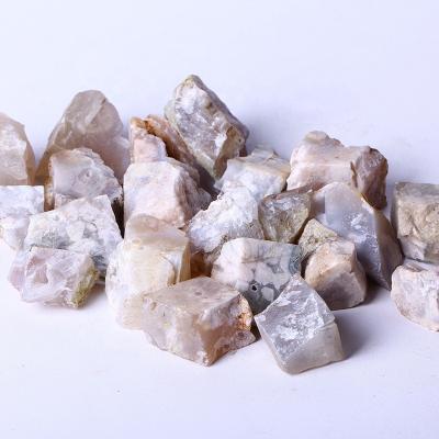 China Europe Agate Rough Tumble Cherry Blossom Agate Rough Stone Volume Tumbled Stones for sale