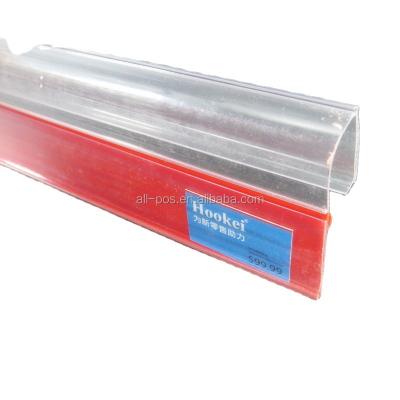 China Display Supermarket Price Shelf Label Holder Transparent Plastic Label Holders For Wire Shelf Retail for sale