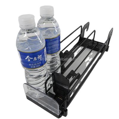 China Spring Loaded Double Mount Width Adjustable Refill Shelf Pushing System Bottle Cigarettes Pusher for sale