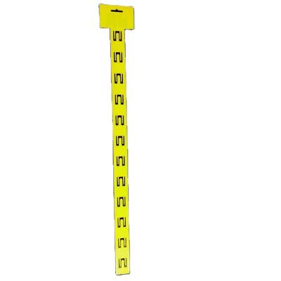 China Plastic Show Injection Clip Strip For Hanging Goods Show PP Material 12 Hooks Supermarket Retail Strips for sale