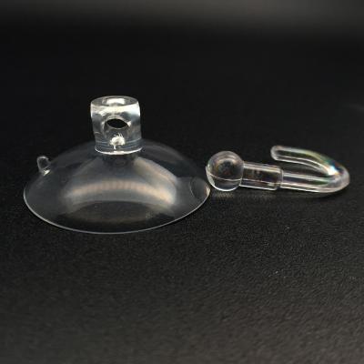 China Hanging Clear PVC Silicone Suction Cup Clear Transparent Mount For Product Hanging for sale