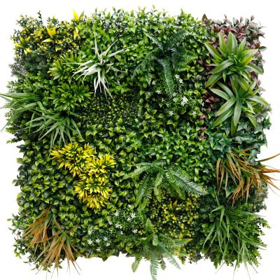 China Artificial Boxwood Hedge Wall Green Plant Decoration Panels Heavy Metal Free Indoor Outdoor Use Garden Fence for sale