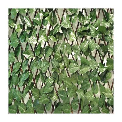 China Heavy Metal Heavy Metal Free Wall Material Polyester Grass Artificial Decorative Boxwood Hedge for sale