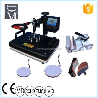 China Personalized custom 5 in 1 multifunction combo heat press machine all in one combo heat pres / 5 in 1 sublimation machine for sale