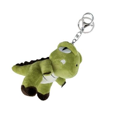 China S1009 Mini Cartoon Dinosaur Plush Toy Dinosaur Key Chain Cute Animal Pendant Bag Decoration Plush Toys Children's Gift for sale