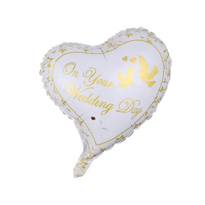 China S1132 18inch Cute Animal Valentine's Day Movie Balloon Heart Shaped Aluminum Foil Decoration For Wedding Party for sale