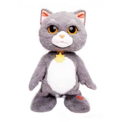 China Fun Cute Animal Nest Doll S1123 Tabby Cat Can Talk Tom The Cat Can Dance Electric Genuine Cat Copycat Plush Toy for sale