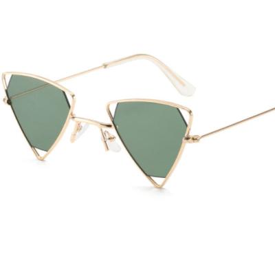 China Hot selling price plastic cheap sunglasses vintage sunglasses women fashion triangle sunglasses S1545 for sale