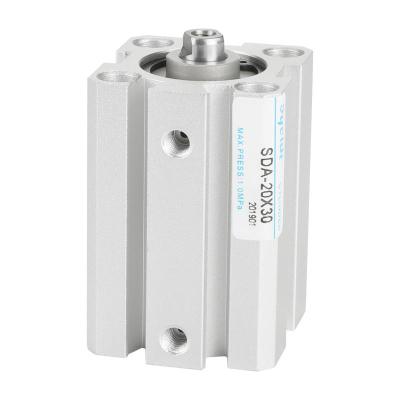 China SDA80 Hotels Model Air Piston Double Acting Pneumatic Compact Cylinder for sale