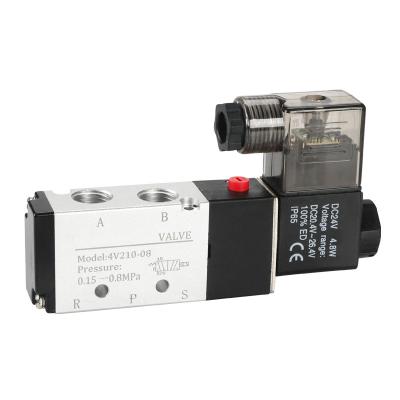 China Pneumatic tools solenoid valve 4V210 one 08 4V310-10 4V410-15 two-position five-way reversing valve valve for sale