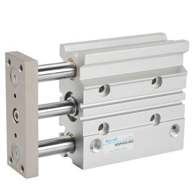 China Three Bar Three Axis Air Pneumatic Cylinder MGPM Series Pneumatic Three Bar Adjustable Cylinder With Guide Rod for sale