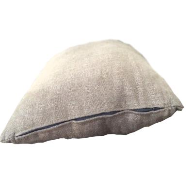 China Safa Cushion Cover 100% Linen Single Square Shape 45x45cm Popular Living Room Furniture Plain Woven Home Decor Cushion HD17309A for sale