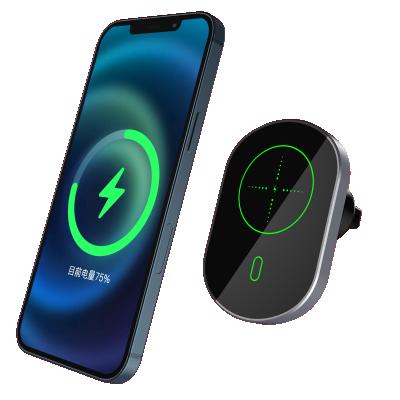 China PORTABLE Car Magnetic Wireless Charger New Arrival Car Phone Magnetic Wireless Charging Holder for sale