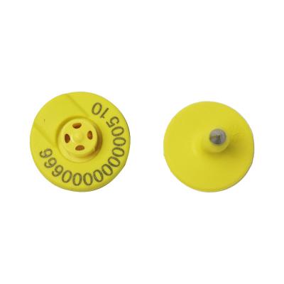 China ET907 ISO High Security Smart Ear Tag for Cow TPU Material RFID Ear Tag for European Chips for sale