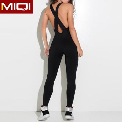 China Miqi Breathable Wholesale Custom Gym Sports Fitness Yoga Jumpsuit For Women for sale