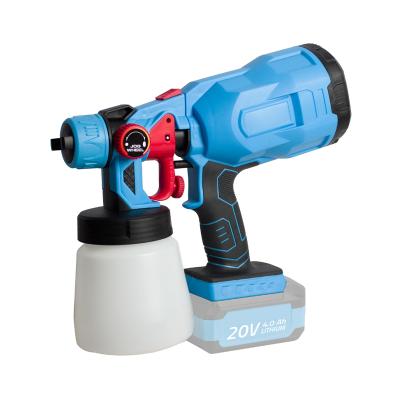 China Paint Spray Gun 20V Cordless Airless Powerful Electric Paint Sprayer Machine Lithium Battery Tool Paint Spray Gun for sale