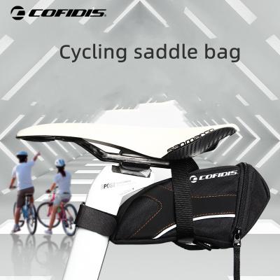 China Large Capacity Custom Logo Lightweight Black Waterproof Recycling Under Seat Bike Saddle Bag Large Capacity Portable Bicycle Bags for sale