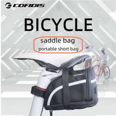 China Large Capacity Customized Bicycle Under Seat Pocket Bike Saddle Bag Black Single Cycling Accessories Waterproof Bicycle Bag for sale