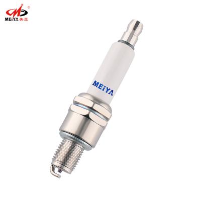 China Factory direct sale of nickel alloy A7TC MEIYA motorcycle spark plugs ceramic isostatic spare parts and accessories for sale