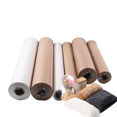 Chine 45CM*100M 100% alternatives d'enveloppe de bulle de papier de nid d'abeilles d'aperçu gratuit de pulpe de Vierge à vendre