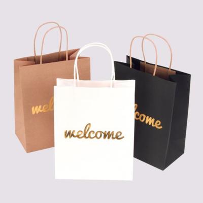 China FSC biologisch abbaubarer kundenspezifischer Logo Paper Bag With Handle zu verkaufen