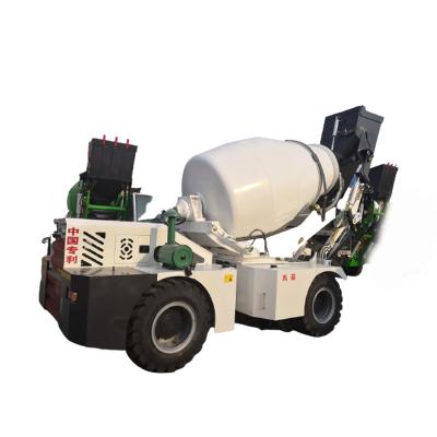 China Construction worksÂ   3CBM Mobile Concrete Hydraulic Self Loading Mixer Cement Weighing Machine for sale