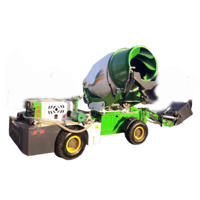 China Construction worksÂ   New Chinese 2CBM Self Loading Concrete Mixer Truck Price for sale