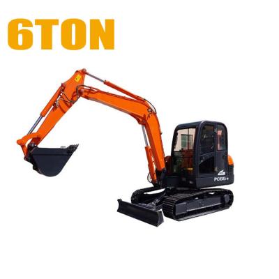 China Construction worksÂ   6ton Mini Excavator Price Brand Mini Crawler PC65 Excavator Price for sale