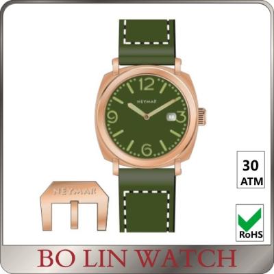 China Super Lunimous Green Face Mens Work Watches , 9015 Movt Bronze Ladies Watch for sale