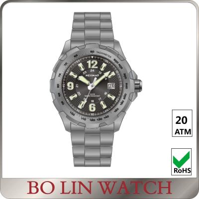 China Sapphire Glass Universal Titanium Watch , Automatic Field Titanium Quartz Watch for sale