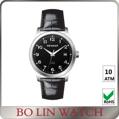 China Polished Simple & Elegant Genuine Leather Watches With Imported Movement for sale