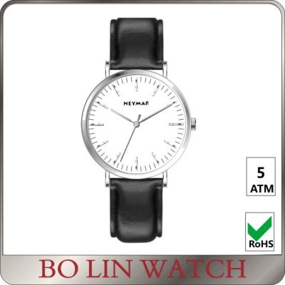 China Modern Looking Black Minimalist Wrist Watch All Stainless Steel Customize Logo for sale