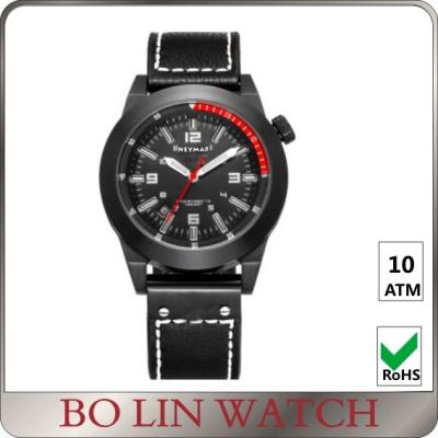 China Military Grade British Army Issue Watch , Black Dial Analog Military Time Watch for sale