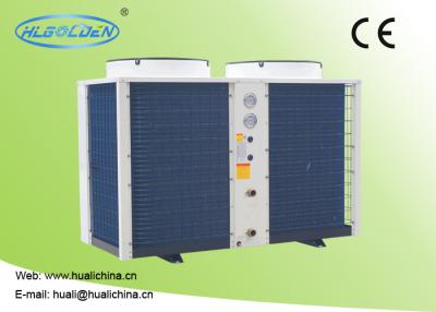 China aleta de aluminio azul de acero de la bomba R410A del calentador de agua de la piscina de la fuente de aire de la placa del color 8.1~75.6KW en venta