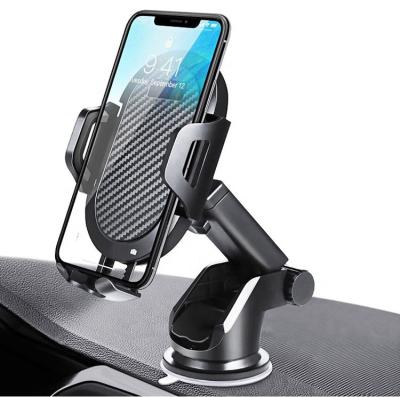 China Adjustable Strong Car Cup Suction Cup Holder Phone Holder Leather Car Dashboard Phone Holder for sale