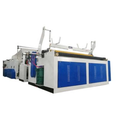 China Full Automatic Toilet Paper Roll Toilet Paper Rewinding , Perforating And Embossing Machine for sale