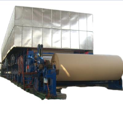 China High speed 3200mm kraft paper/polycylindrical paperboard founderinier/factory 50 T/D linear paper machine for sale