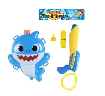 China Shark Backpack Plastic Water Gun Pumping Toy Squirt Toys Over 3 Years for sale