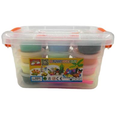 China Bright Color Air Dry Super Light Clay Craft Kit Modeling Clay Artist Studio Toy 76*38*52cm for sale