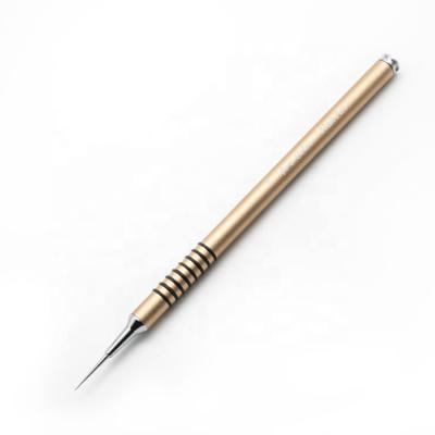 China NAIL frosted gold anti-slip barrel design, handy set pen, brush for sale