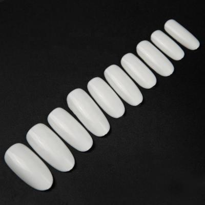 China 500Pcs Design Full Cover French Oval Artificial Nail Art Tips Acrylic Nail Tips for sale