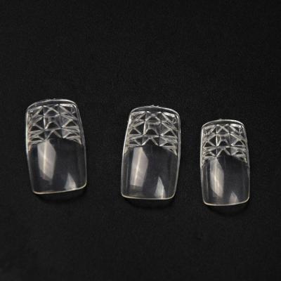 China DIY Nail Art 500Pcs/Bag Nail Art Luster Full Curved ABS French Fake Nail Tips for sale