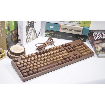 China Multimedia Keys Chocolate Cubes 104 Key Mechanical Keyboard With Cherry MX Switch Dye Sublimation Printing PBT Keycaps for sale