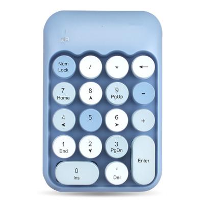 China Radio 18 Keys Wireless Mini Keyboard 2.4G Numeric Keypad For Laptop Digital Keyboard For PC Single Hand Keyboard for sale