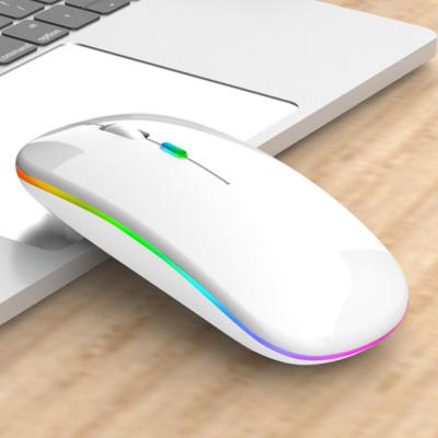 China 3D 1600DPI RGB LED Gaming Mouse For PC Computer Rechargeable Mouse Wireless Mouse for sale