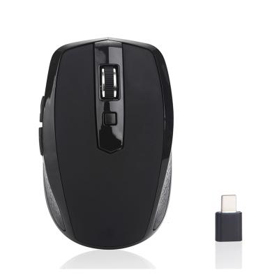 China Silent Type C Mice 2.4GHZ USB Mouse Silent Type C Gaming Mouse Silent Type C Laptop PC Ergonomic Mice Wireless Type Mice for sale