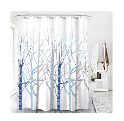 China Sustainable Modern Design Printed Decorative Bathroom Curtains Hot Selling Attractive Home Decor Bathroom Curtains Supply for sale