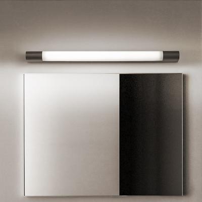 China Black 18W Design Wall Lamps IP44 Bathroom Fixtures Classic Black Linear Modern Waterproof Wall Lamp Black Aluminum Acrylic Lighting for sale