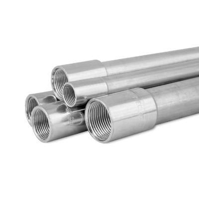 China Conduit 1/2 Inch Hot Dip Galvanized Electrical Conduit Pipe , 2 Inch EMT And IMC Conduit Steel Pipe for sale